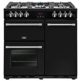 Belling Farmhouse 90cm All Gas Range Cooker Black 444444127