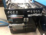 Belling Farmhouse 90cm All Gas Range Cooker Black 444444127