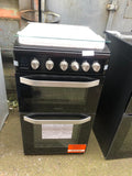 Hotpoint HD5G00CCBK/UK Gas Freestanding 50cm Double Cooker Black LPG CONVERTIBLE