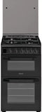 Hotpoint HD5G00CCBK/UK Gas Freestanding 50cm Double Cooker Black LPG CONVERTIBLE