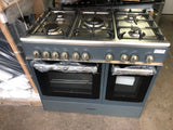 KENWOOD CK407GSL 90 cm FULL GAS Range Cooker Grey LPG CONVERTIBLE