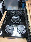 Bertazzoni P755CPROGNE Gas Hob, Black Glass