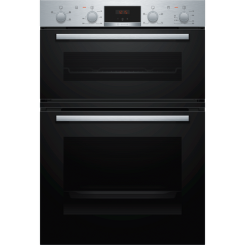 Bosch Serie 2 MHA133BR0B Built in Electric Double Oven Stainless Steel ...