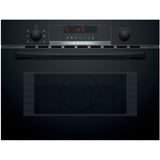 Bosch Serie 4 CMA583MB0B - 45cm Built-in Combination Microwave - Black