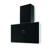 Faber Glam Fit 80 BK 330.0572.391 80cm Black Glass Wall Mounted Hood