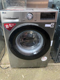 LG AD wash, F4V310SNE 10.5kg 1400 Spin Washing Machine Graphite